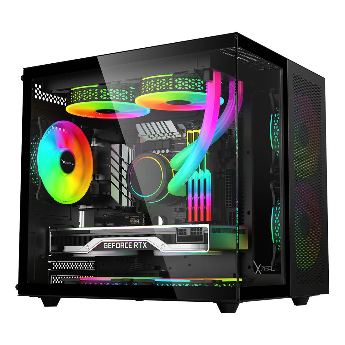 Gabinete CUBO GAMER CXi1 Negro. XZGAMC1B - Gabinete CUBO GAMER CXi1 Negro. XZGAMC1B -